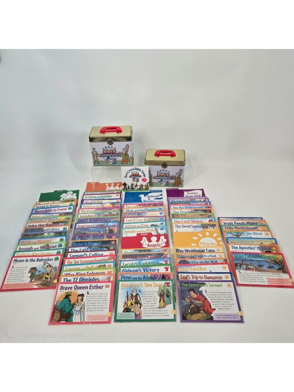 Great Bible Adventures Sunday School Lesson Activity Cards 60+ Most Sealed Tins